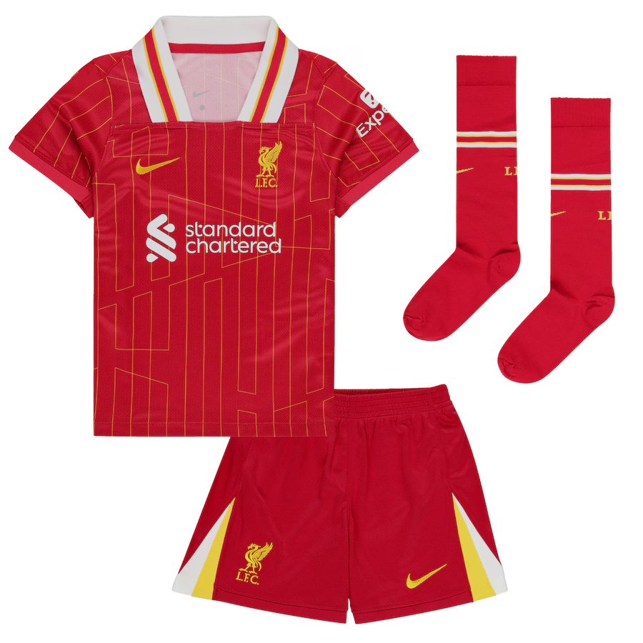 2024 Liverpool Home Football Shirt Kids Size