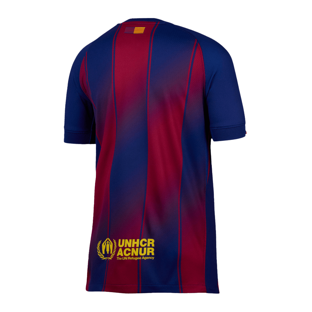 2025/26 Barcelona Soccer Jersey Home Custom Football Shirt Fan Version
