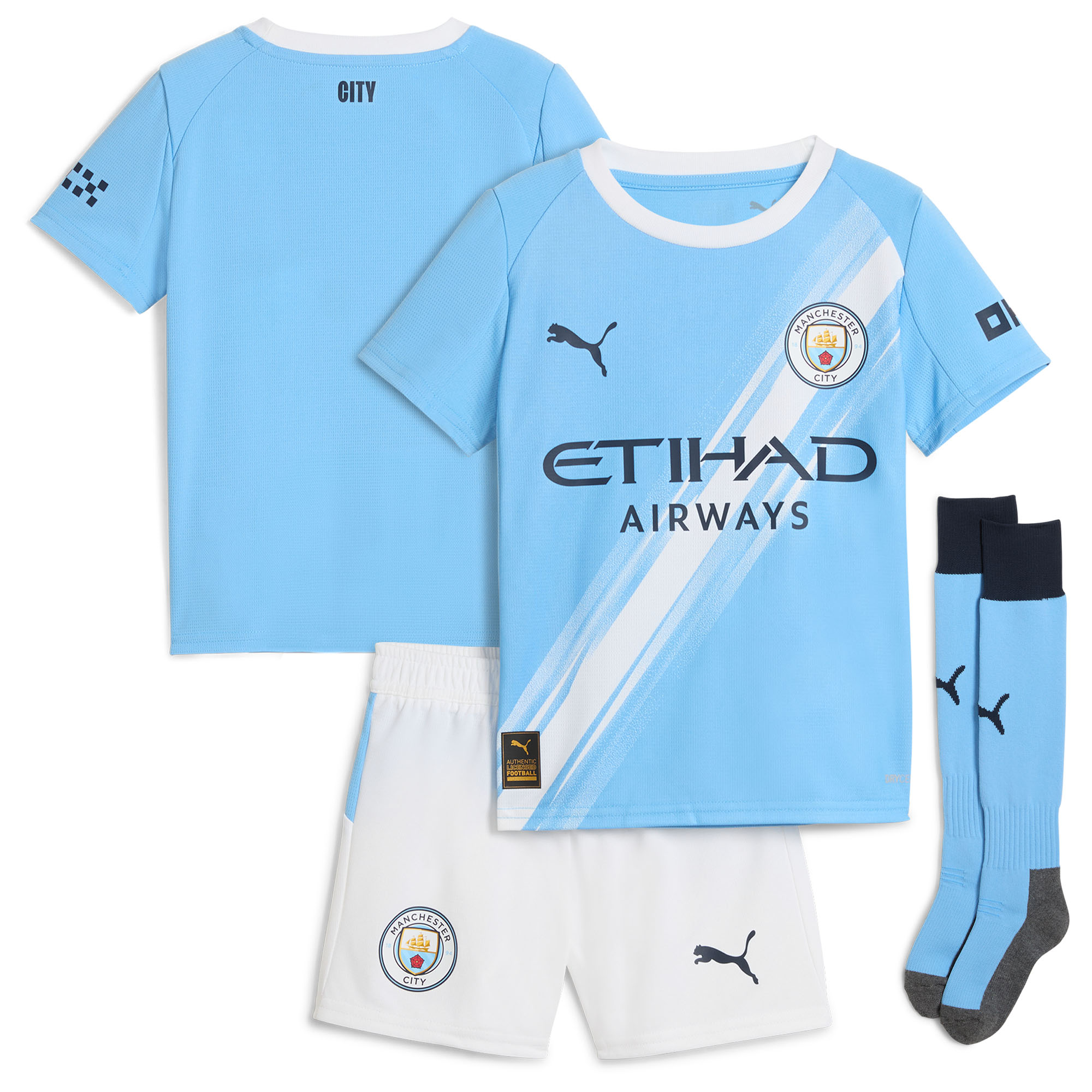 2025/26 Manchester City Kids & Adults Home Full Soccer Kits Football Shirt