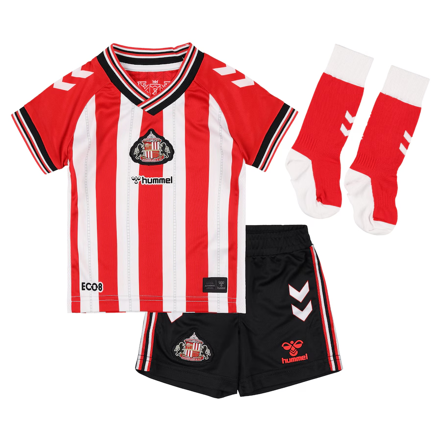 2025/26 Sunderland Kids & Adults Home Full Soccer Kits Football Shirt