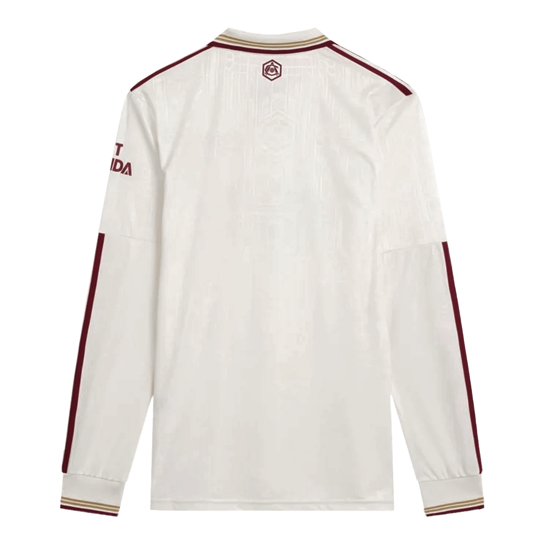 2025/26 Arsenal Long Sleeve Soccer Jersey Third Away Custom Football Shirt