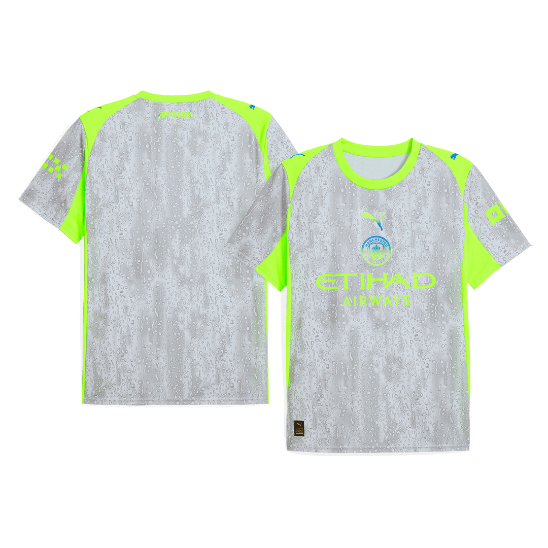 2025/26 Manchester City Soccer Jersey Third Away Custom Football Shirt Fan Version