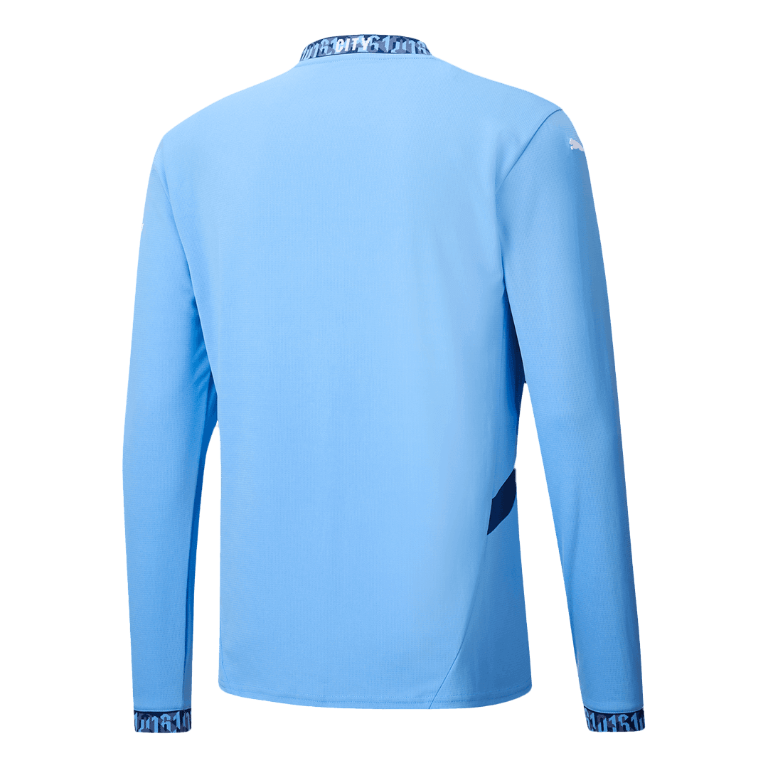 2025/26 Manchester City Long Sleeves Jersey Home Custom Football Shirt