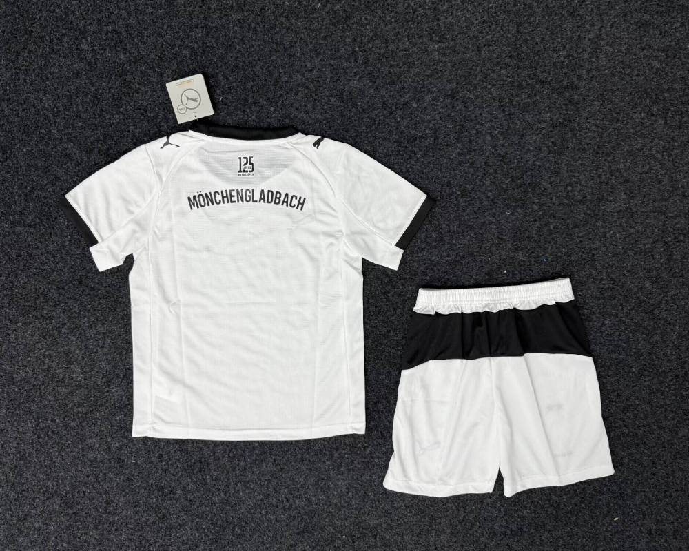 2025/26 Borussia Mönchengladbach Kids Home Full Soccer Kits Football Shirt