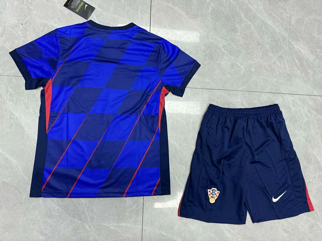 2024 Croatia Away Football Shirt Kids Kits