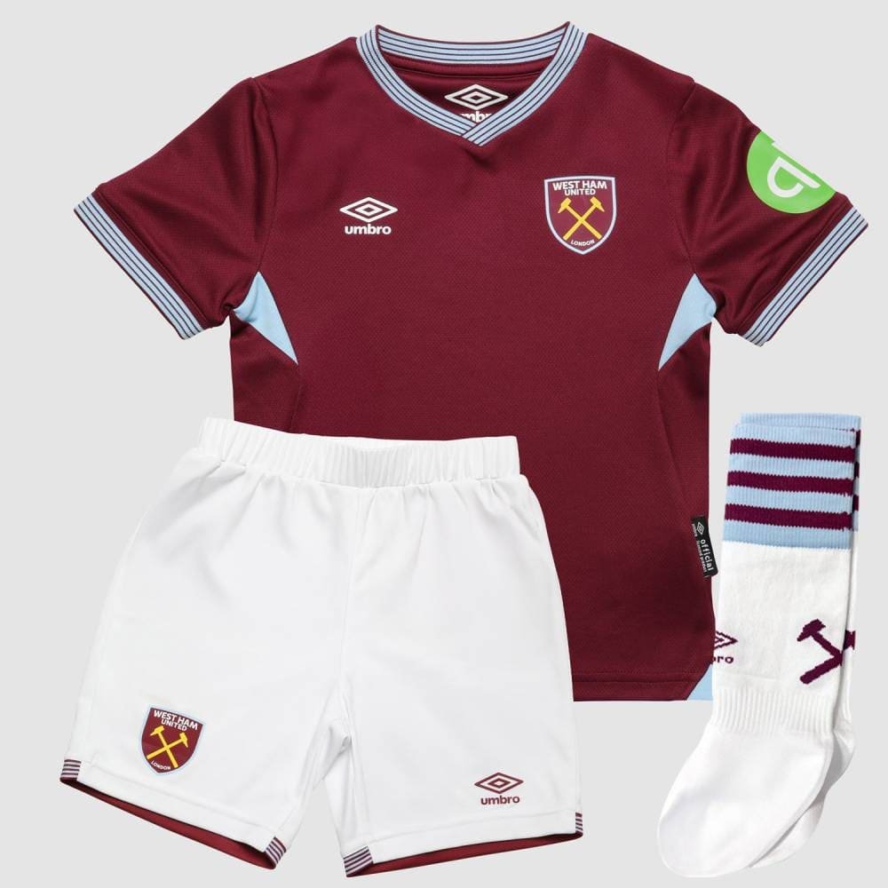 2025/26 West Ham United Kids & Adults Home Full Soccer Kits Football Shirt