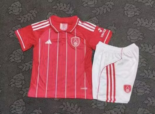 2025/26 Nottingham Forest Kids & Adults Home Full Soccer Kits Football Shirt