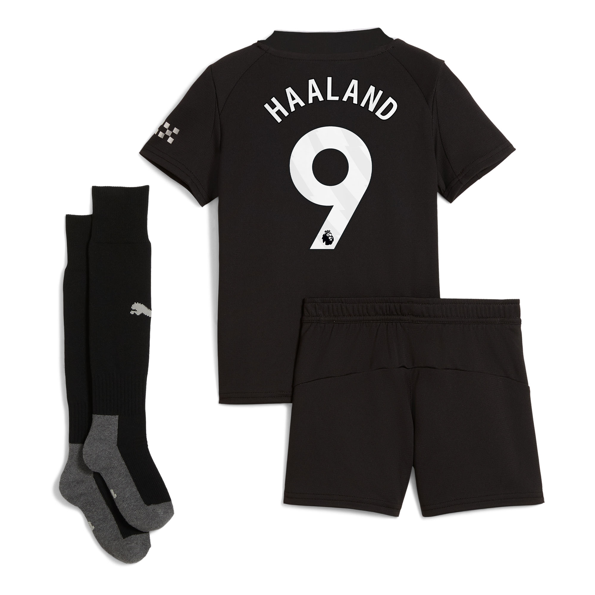Erling Haaland #9 2025/26 Manchester City Away Kids Kits Full Soccer Football Shirt