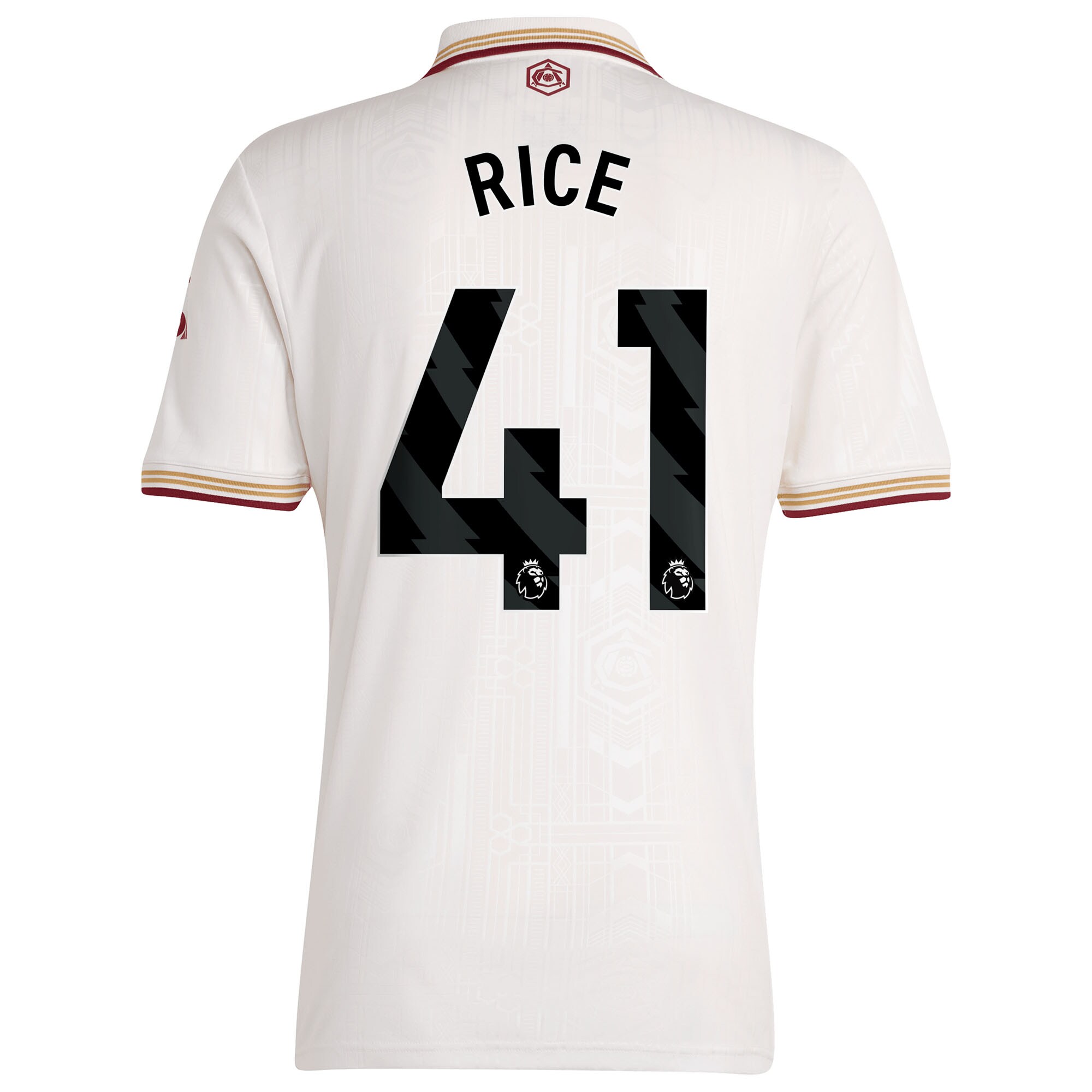 RICE #41 2025/26 Arsenal Soccer Jersey Third Away Custom Football Shirt Fan Version