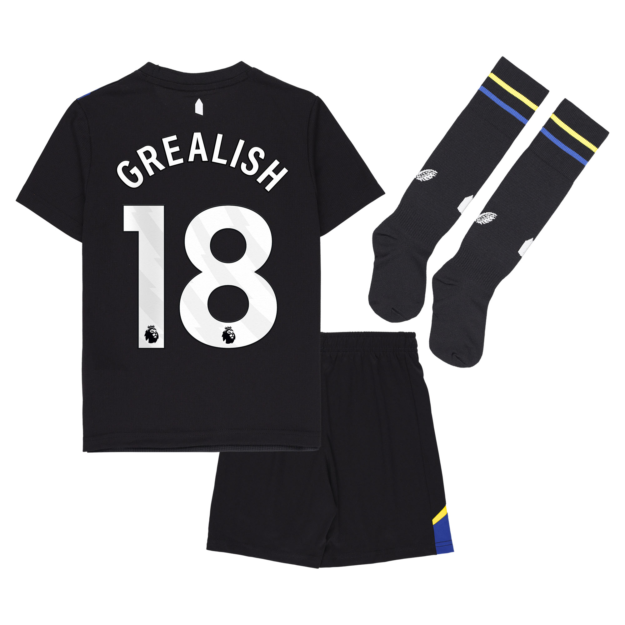 GREALISH #18 2025/26 Everton Third Away Kids Kits Full Soccer Football Shirt
