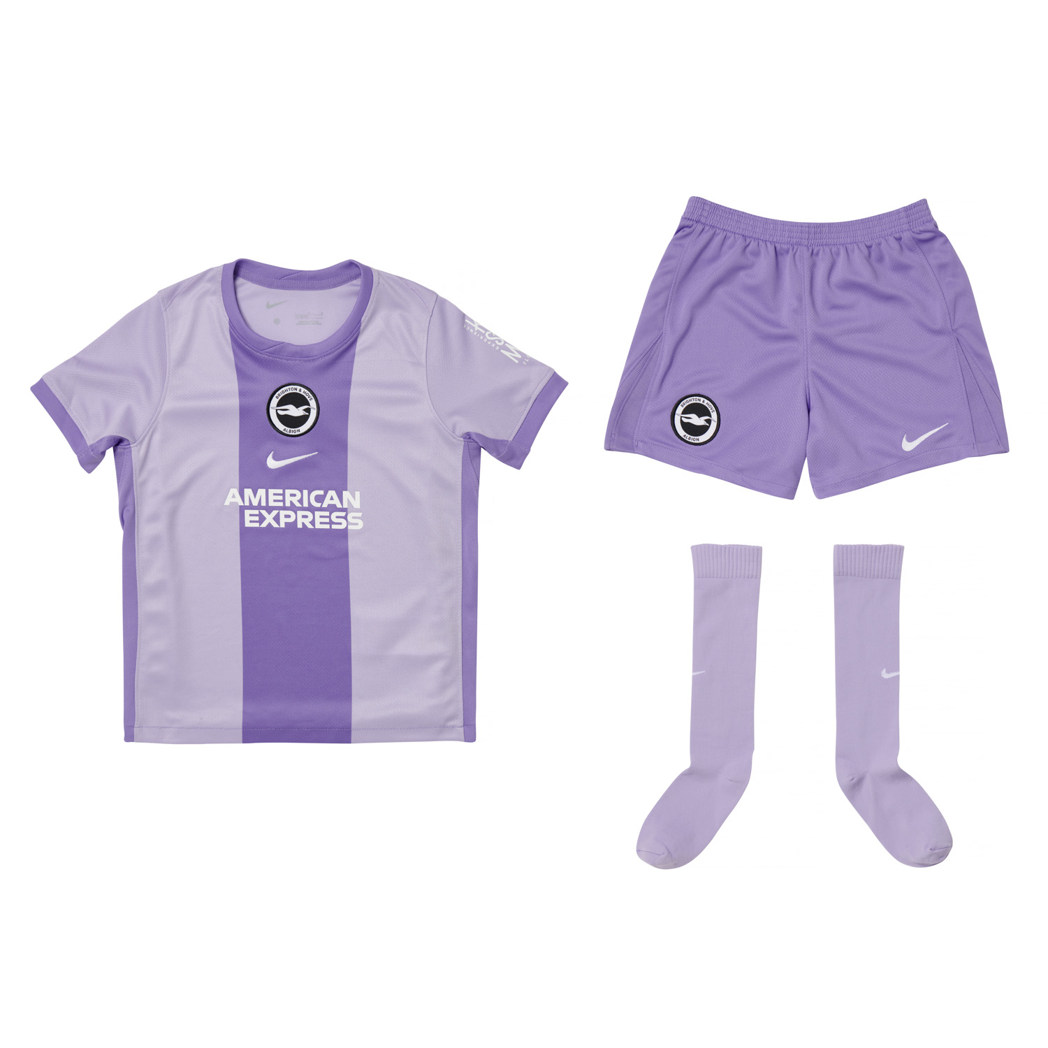 2025/26 Brighton Kids & Adults Away Full Soccer Kits Football Shirt