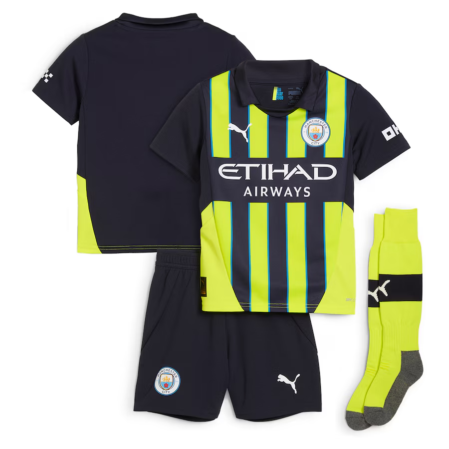 2024 Manchester City Away Football Shirt Kids Size