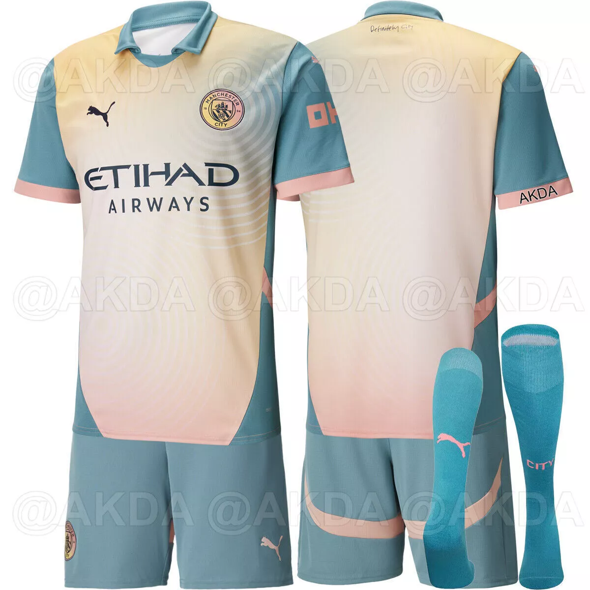 2024 Manchester City Fourth Football Shirt Kids Size
