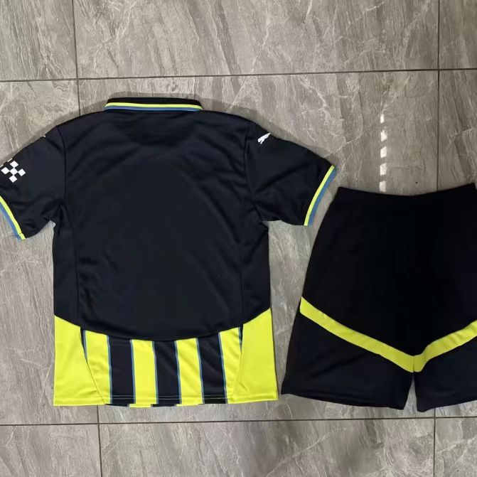 2024 Manchester City Away Football Shirt Kids Size