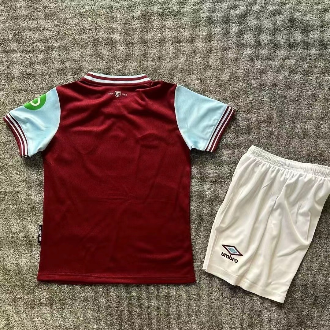 2024 West Ham Home Football Shirt Kids Size