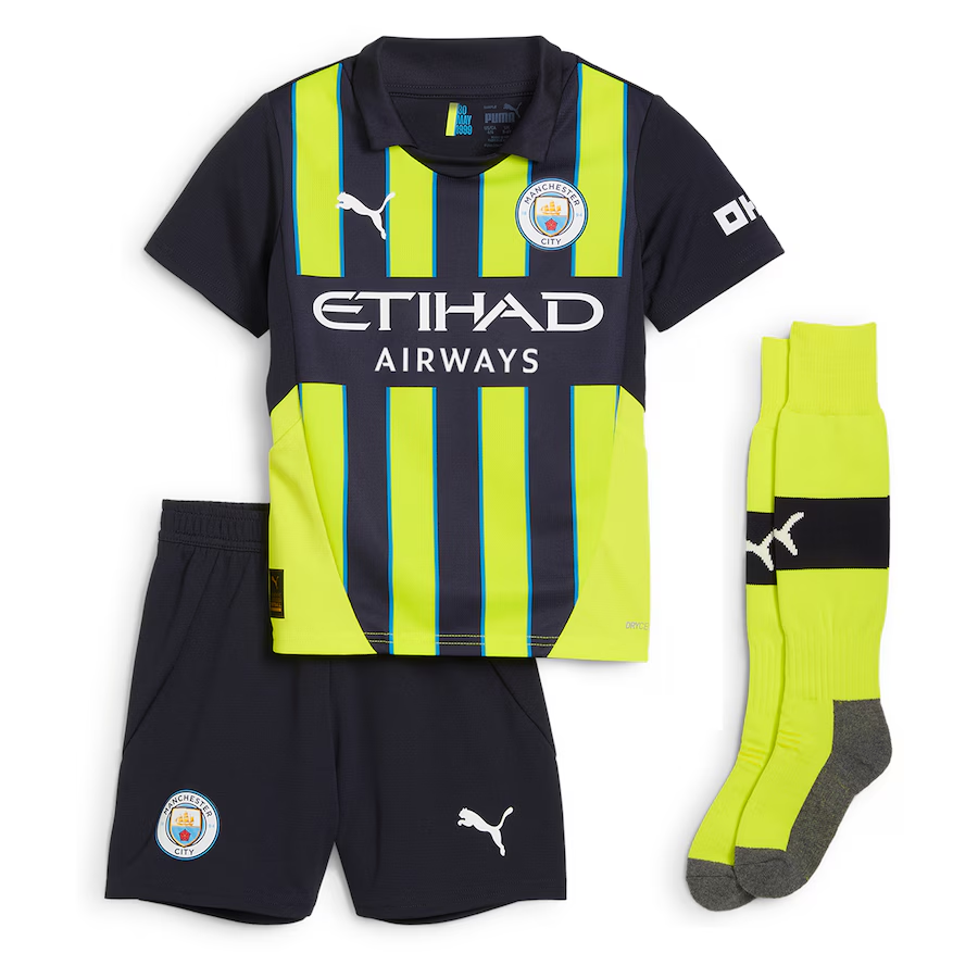 2024 Manchester City Away Football Shirt Kids Size