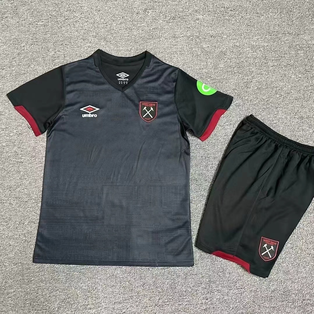 2024 West Ham Away Football Shirt Kids Size