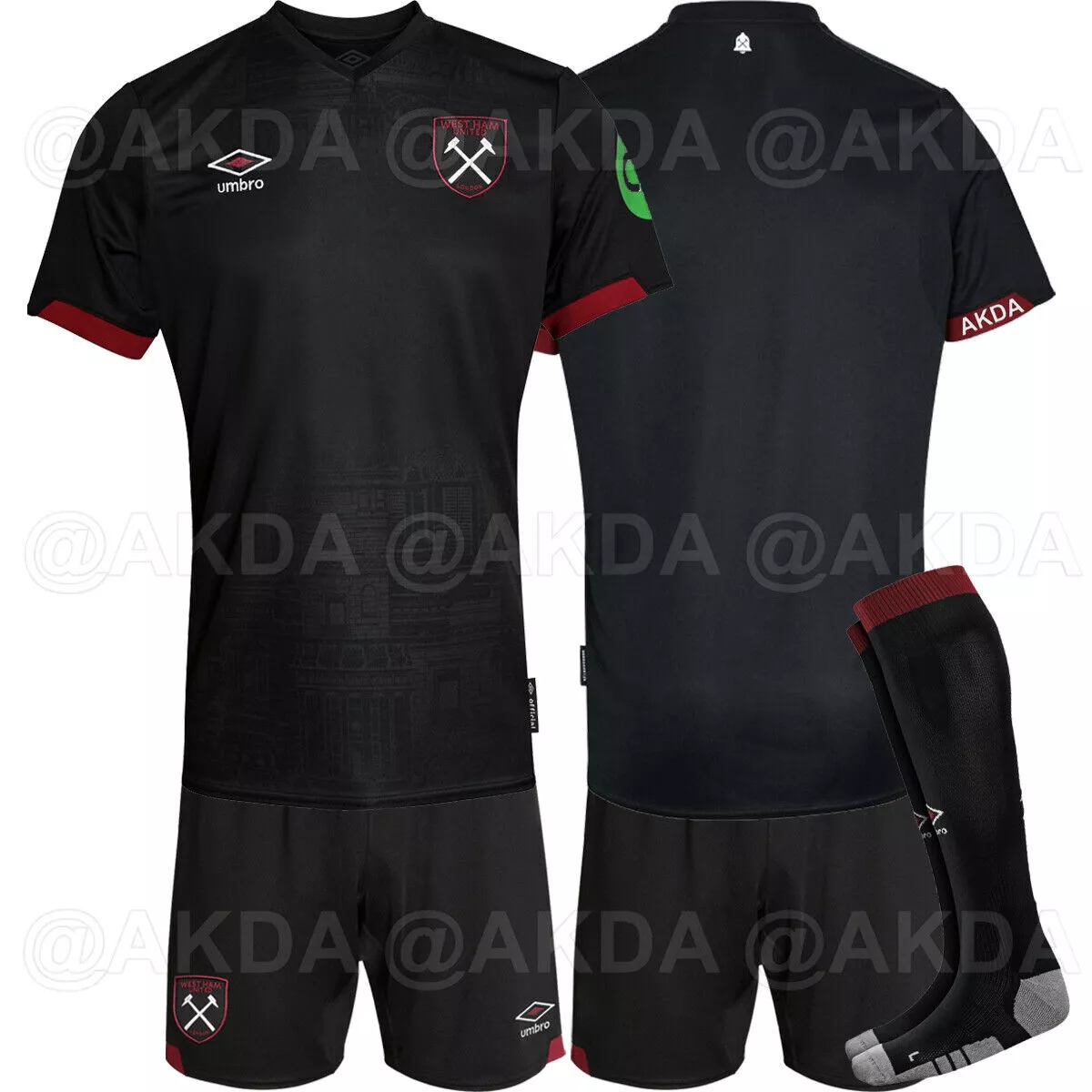 2024 West Ham Away Football Shirt Kids Size