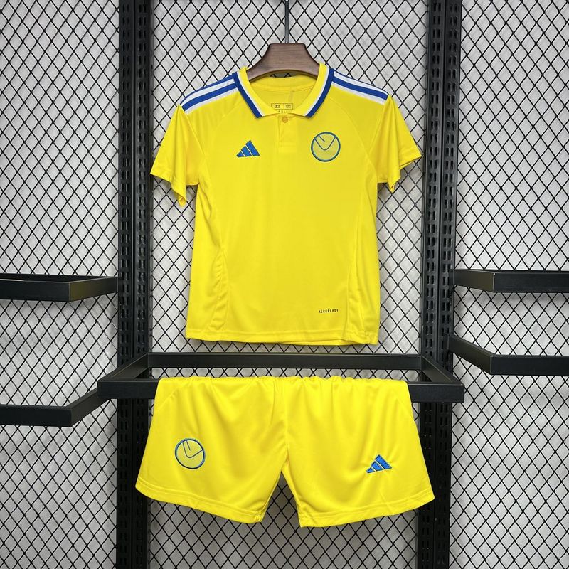 2024/25 Leeds United Kids / Men Away Full Soccer Kits Football Shirt