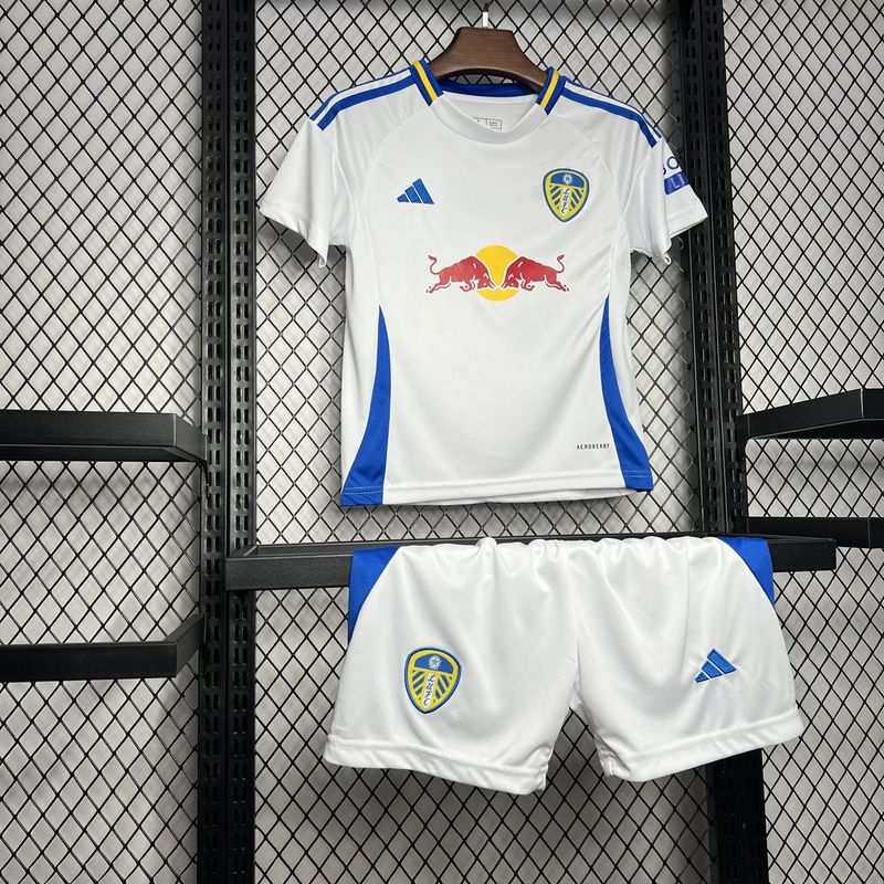2024/25 Leeds United Kids / Men Home Full Soccer Kits Football Shirt