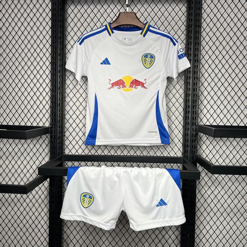 2024/25 Leeds United Kids / Men Home Full Soccer Kits Football Shirt