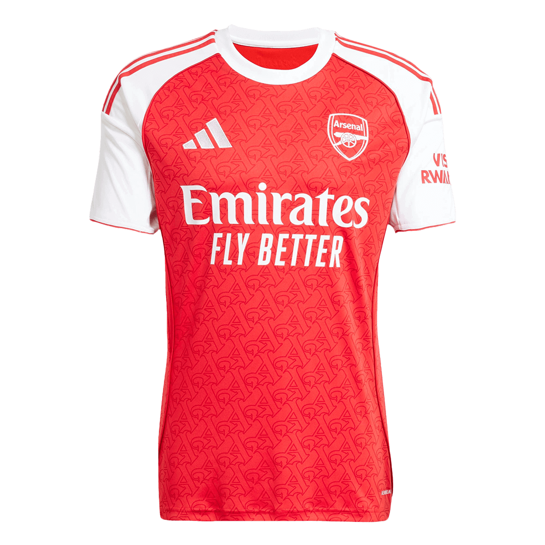 ØDEGAARD #8 2025/26 Arsenal  Soccer Jersey Home Custom Football Shirt Fan Version