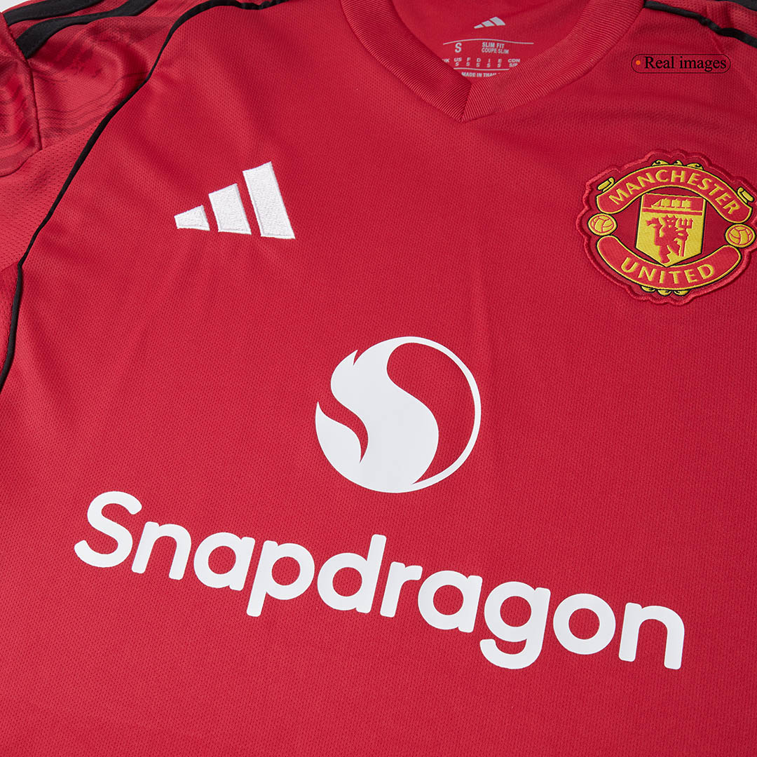 25/26 Manchester United Home Football Shirt Fan version