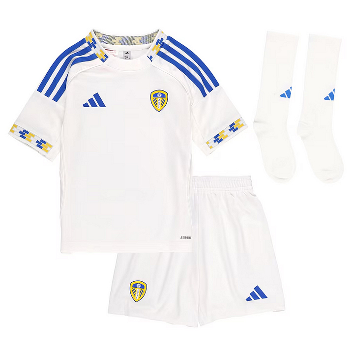 2025/26 Leeds United Kids & Adults Home Full Soccer Kits Football Shirt