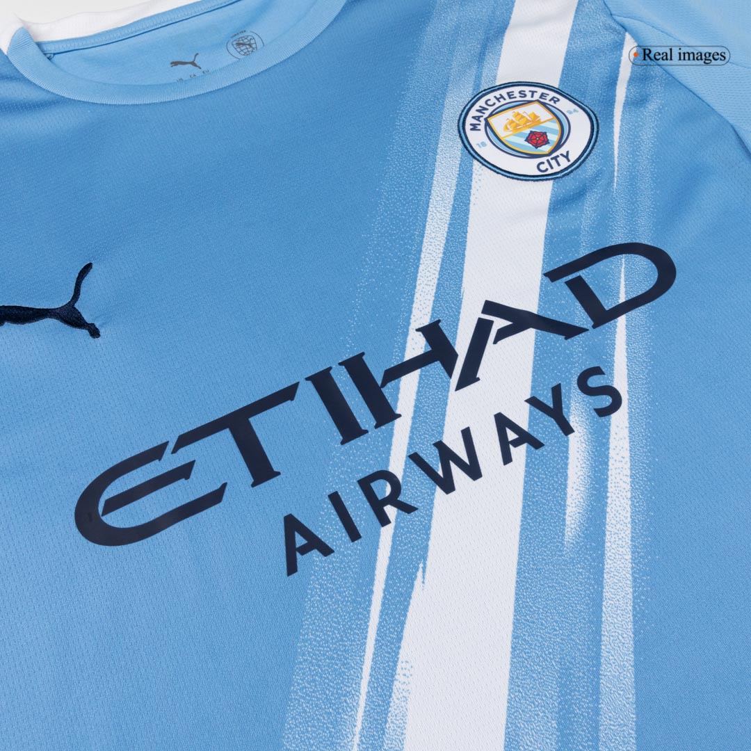2025/26 Manchester City Soccer Jersey Home Custom Football Shirt Fan Version