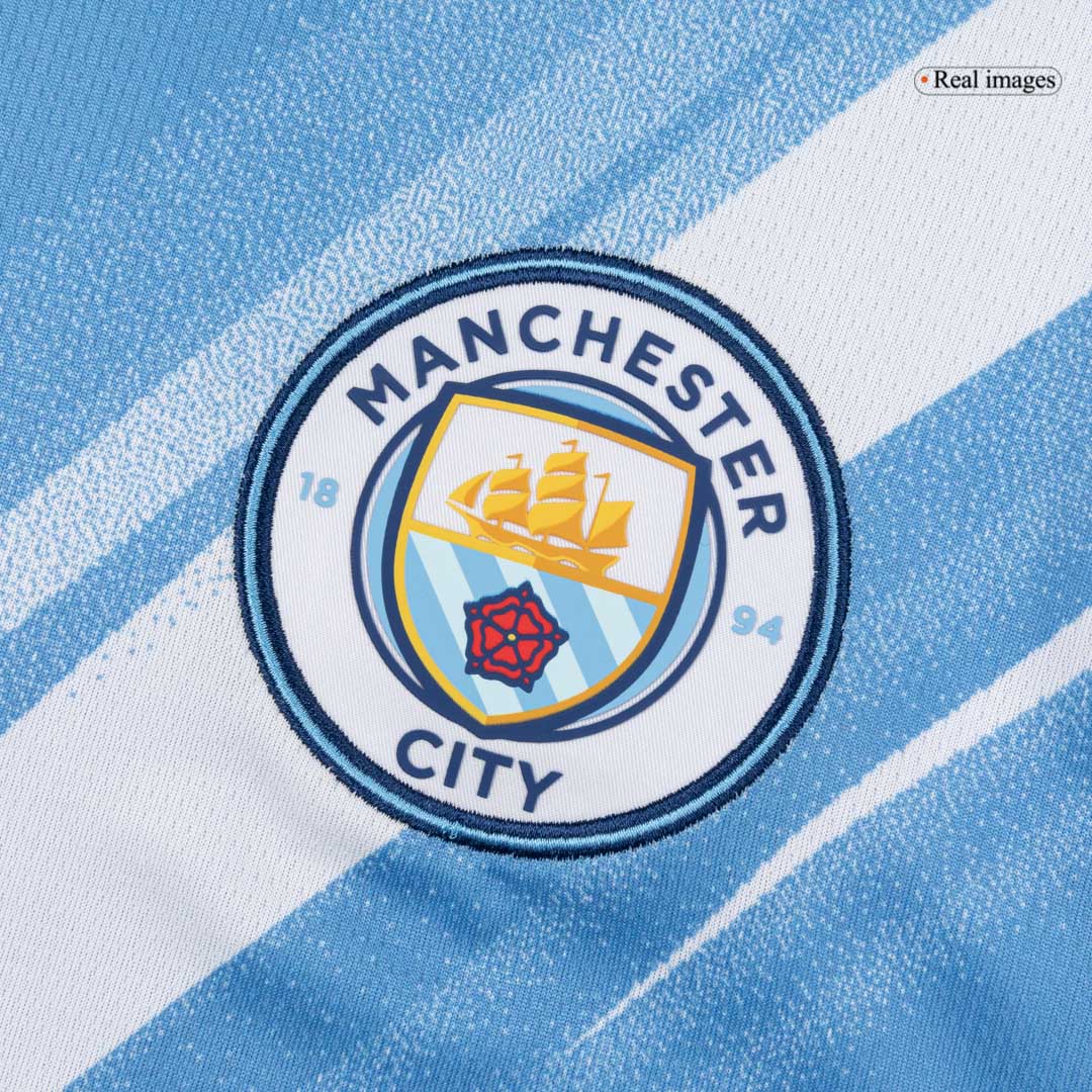 2025/26 Manchester City Soccer Jersey Home Custom Football Shirt Fan Version