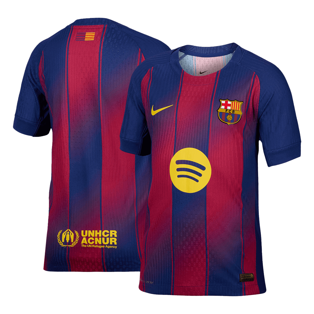 2025/26 Barcelona Soccer Jersey Home Custom Football Shirt Player Version