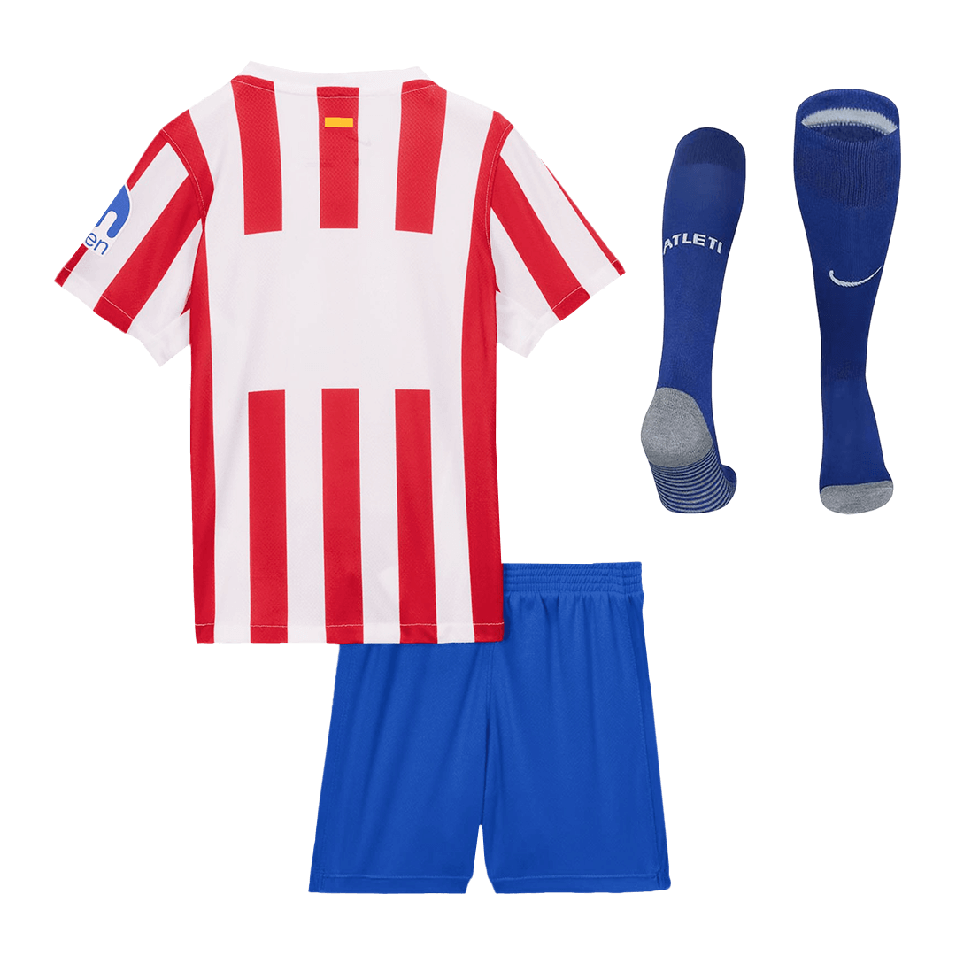 2025/26 Atletico Madrid Kids Home Full Soccer Kits Football Shirt