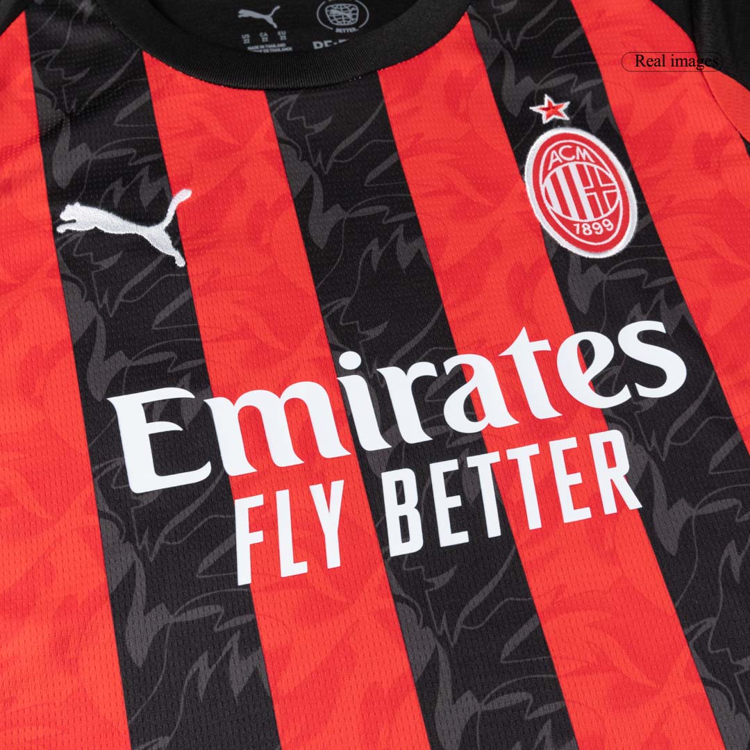 2025/26 AC Milan Kids & Adults Home Full Soccer Kits Football Shirt
