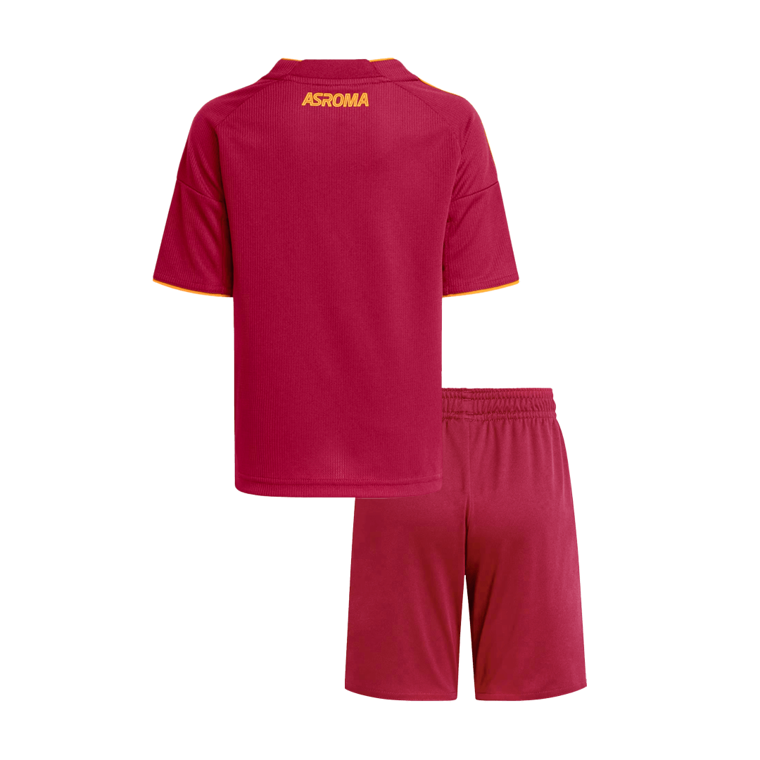 2025/26 Roma Kids Home Full Soccer Kits Football Shirt