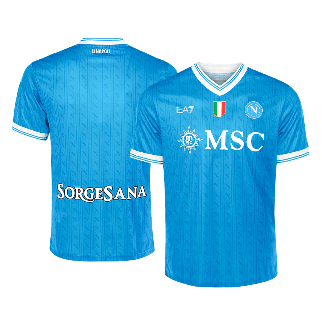 2025/26 Napoli Soccer Jersey Home Custom Football Shirt Fan Version