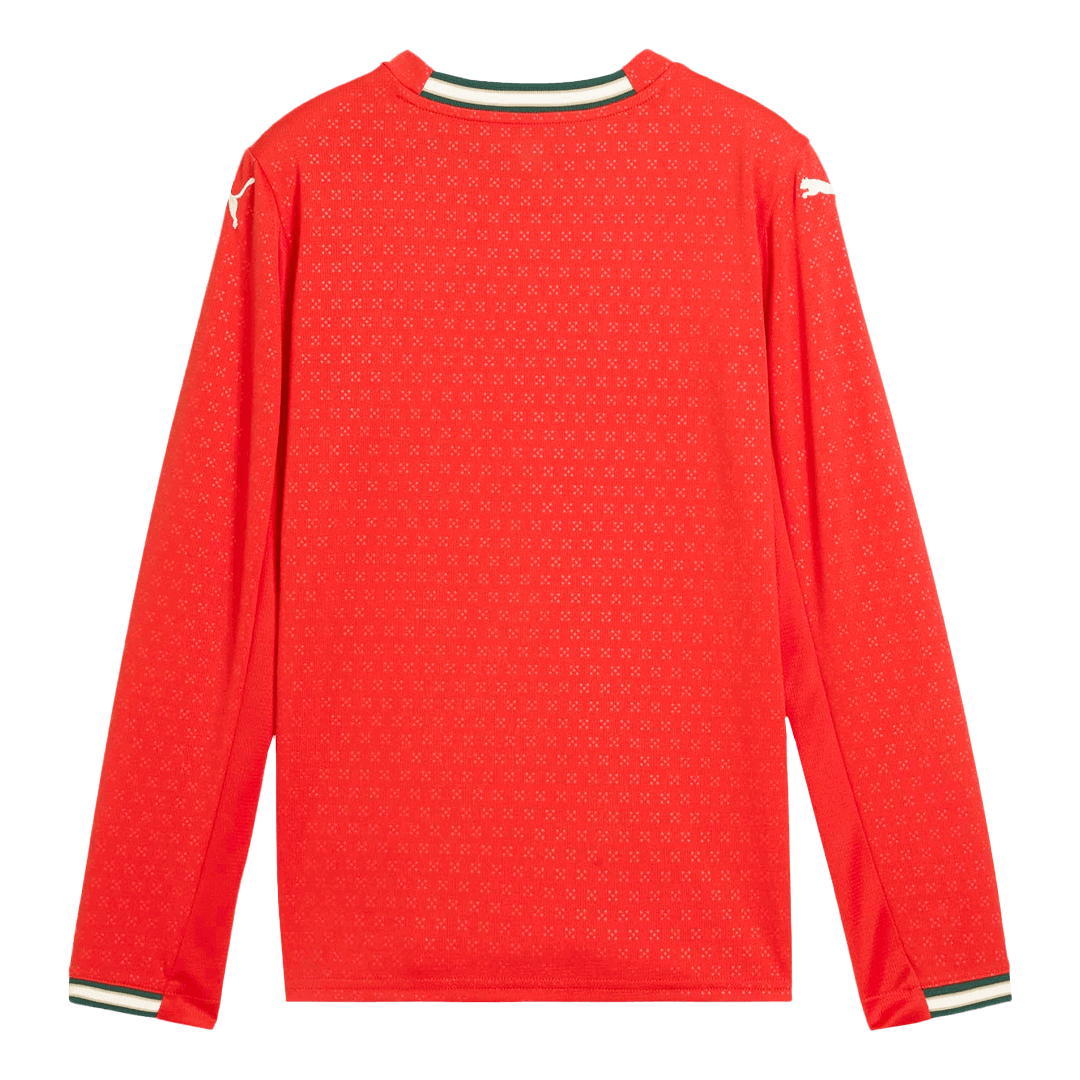 2025 Portugal Long Sleeve Soccer Jersey Home Football Shirt