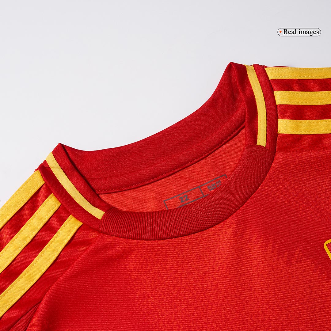 2024 Spain Home Football Shirt Kids Kits