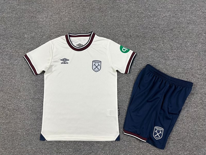 2025/26 West Ham United Kids & Adults Away Full Soccer Kits Football Shirt