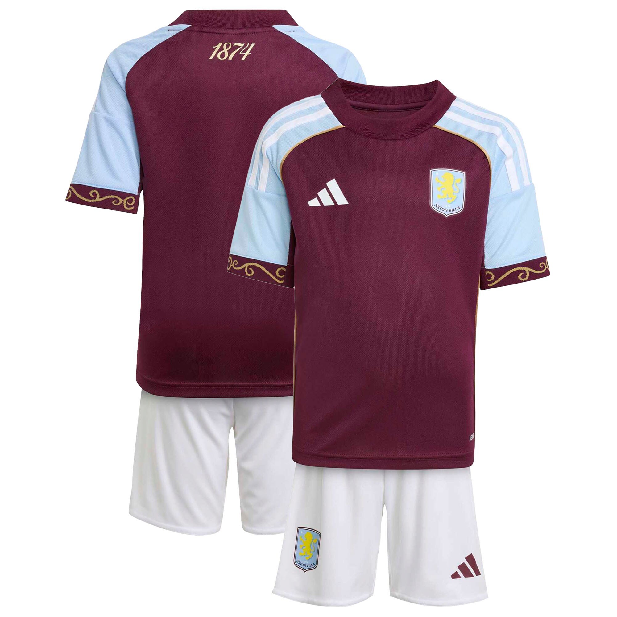 2025/26 Aston Villa Kids & Adults Home Full Soccer Kits Football Shirt