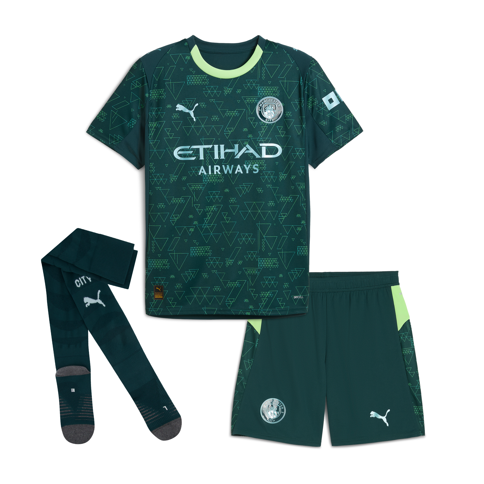 2025/26 Manchester City Kids & Adults Fourth Full Soccer Kits Football Shirt