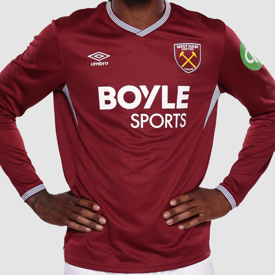 2025/26 West Ham United Long Sleeves Jersey Home Custom Football Shirt
