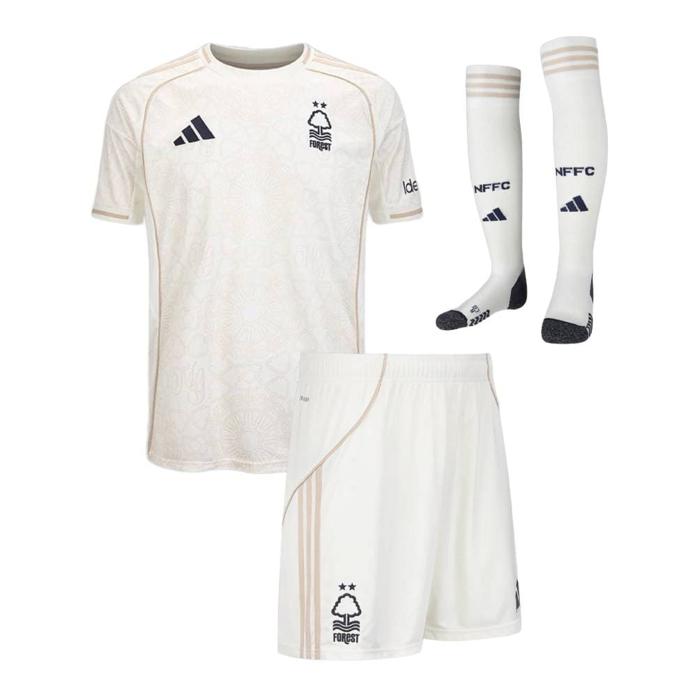 2025/26 Nottingham Forest Kids & Adults Away Full Soccer Kits Football Shirt