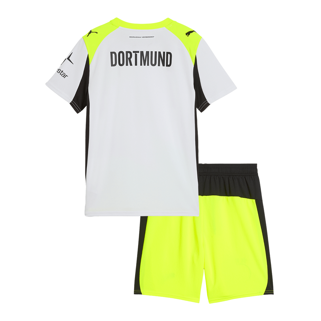2025/26 Borussia Dortmund Kids Away Full Soccer Kits Football Shirt