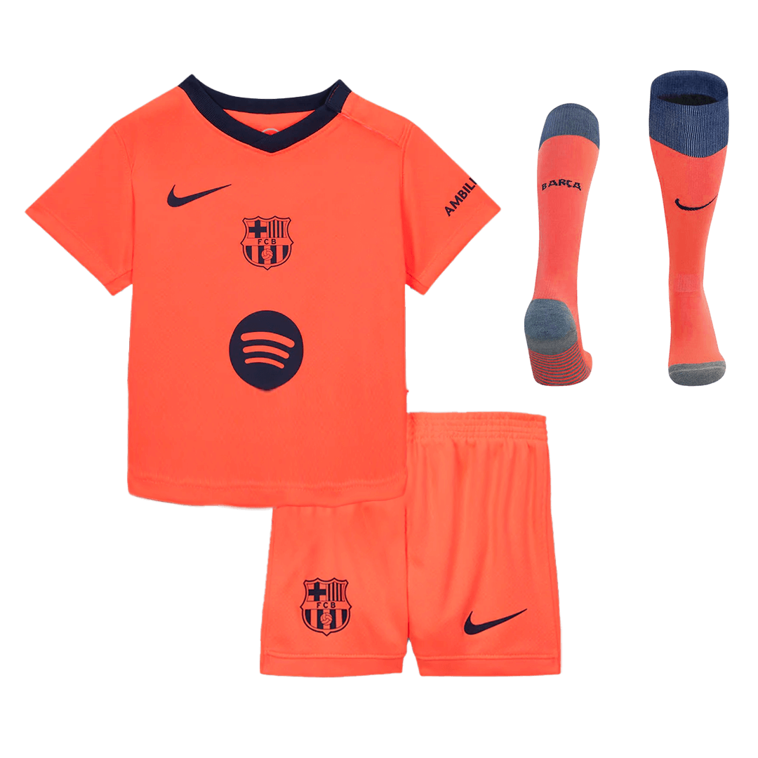 2025/26 Barcelona Kids & Adults Away Full Soccer Kits Football Shirt