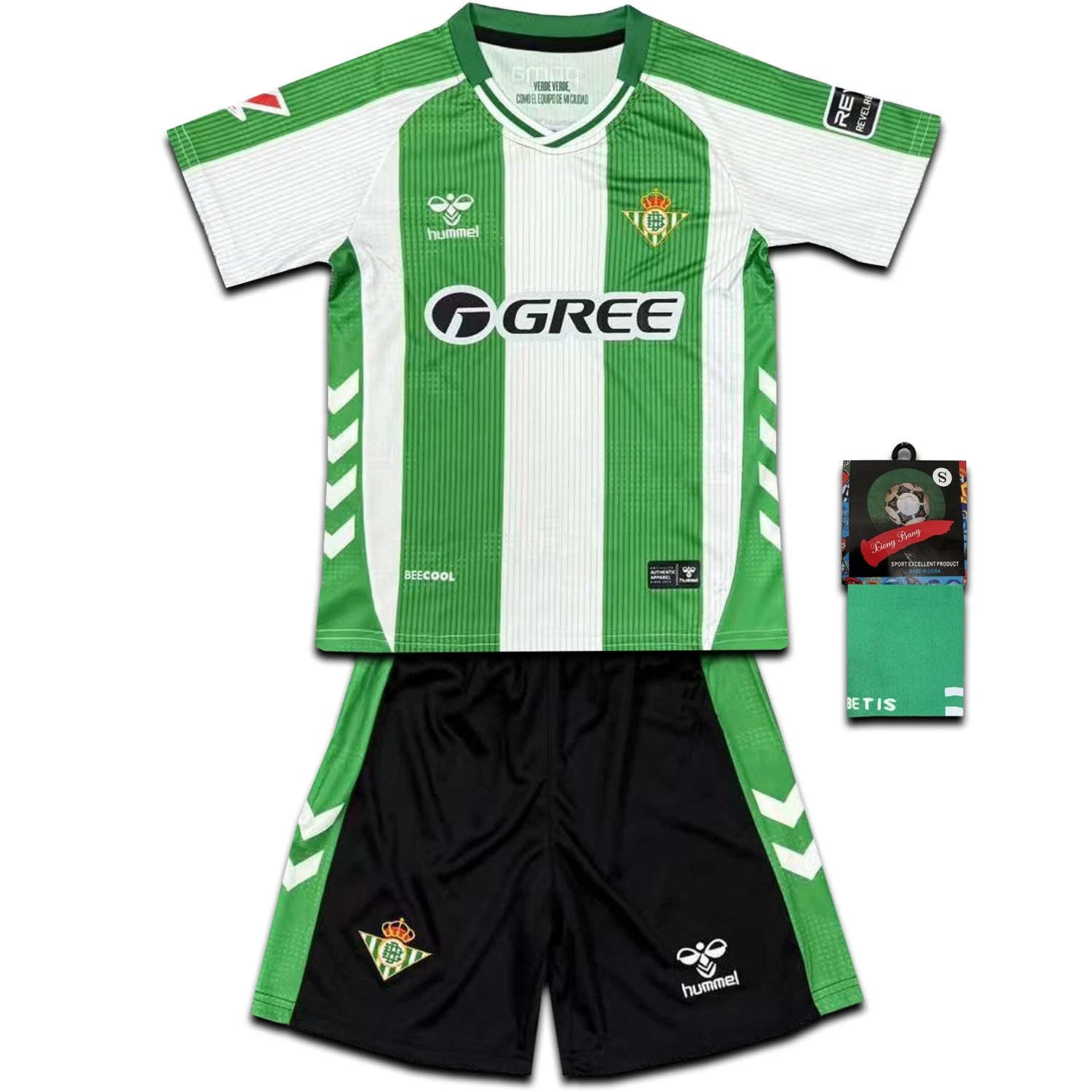 2025/26 Real Betis Home Kids Kits Full Soccer Football Shirt