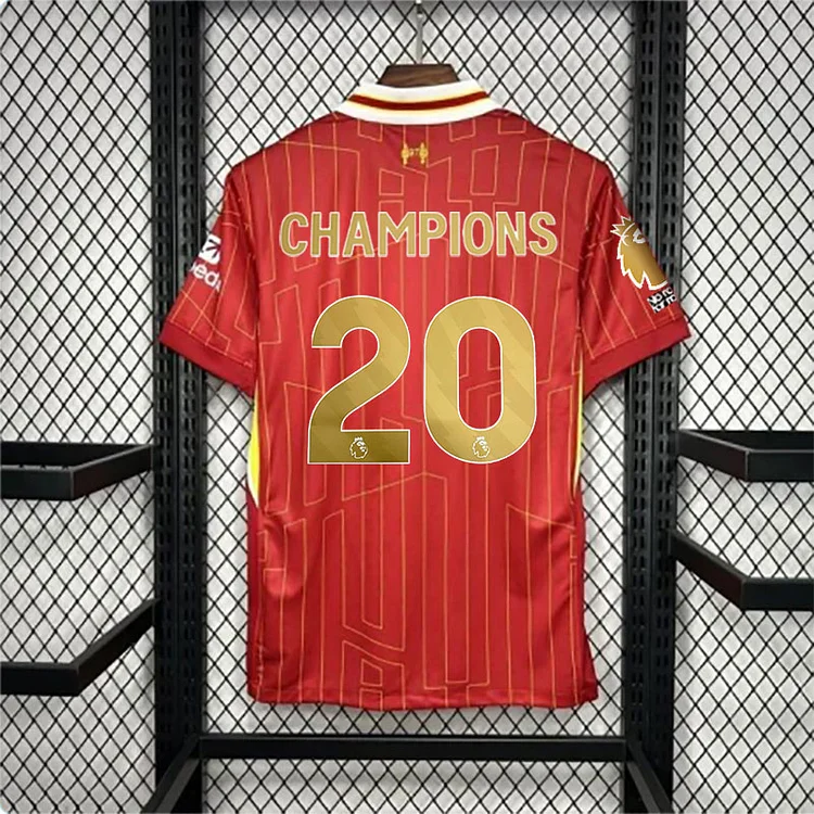 24/25 Liverpool EPL Champions Home Shirt 20 Champions