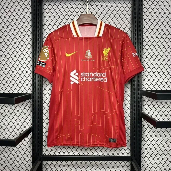 24/25 Liverpool EPL Champions Home Shirt 20 Champions
