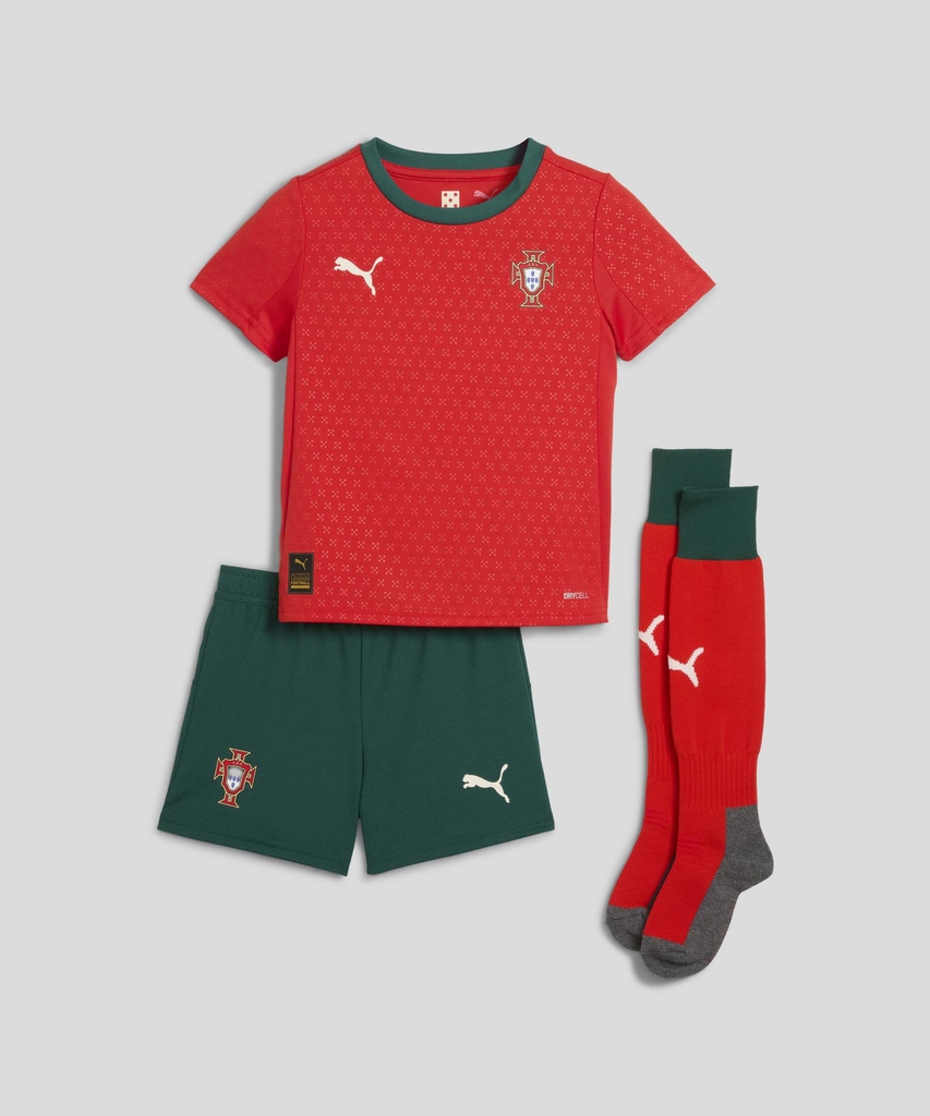 2025 Portugal Kids Home Full Soccer Kits Football Shirt