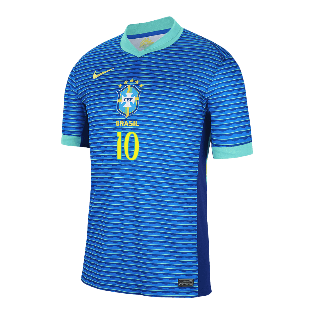 NEYMAR JR #10 Brazil Soccer Jersey Away Custom Shirt 2024