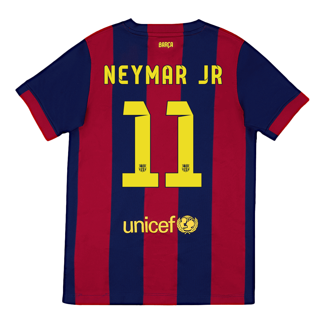NEYMAR JR #11 Barcelona Retro Jersey Home Soccer Shirt 2014/15